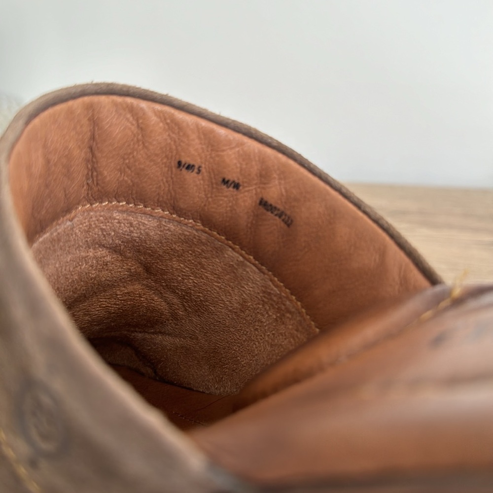 Born Leather Upper And Suede Clogs - image 7